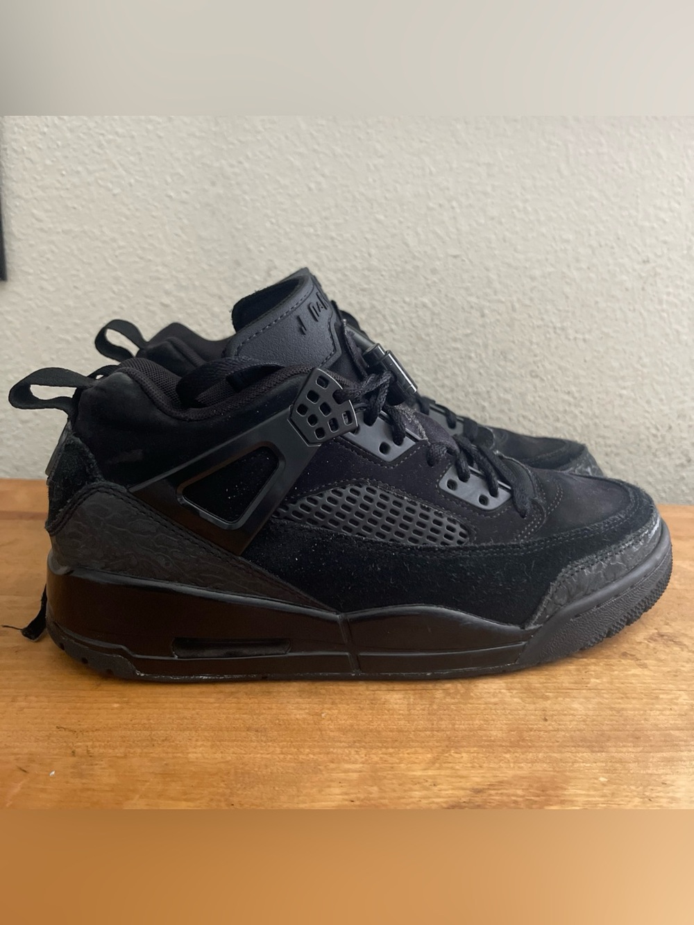Nike Air Jordan Spizike Low "Black Cat" Black/Anthracite Sneakers FQ1759-001 7.5